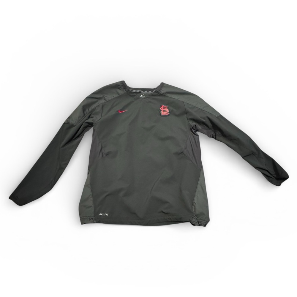 Nike Charcoal Gray Long Sleeve STL Cardinals Dri-Fit